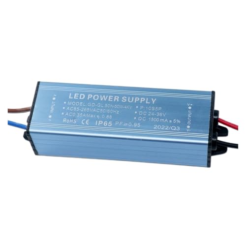 LED wasserdichter Isolationstreiber 50W AC85-265V Netzteil Konstantspannung DC24-34V Beleuchtungstransformator DIY von YZATCDZG