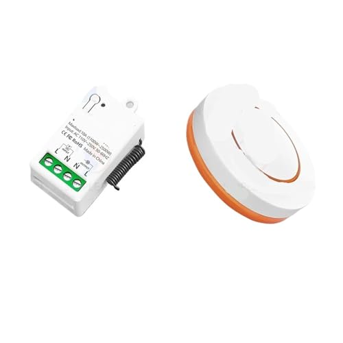 Schalter AC 110V 220V 230V 10A Mini Relais Empfänger Sender(1 Receiver 1 Remote) von YZATCDZG