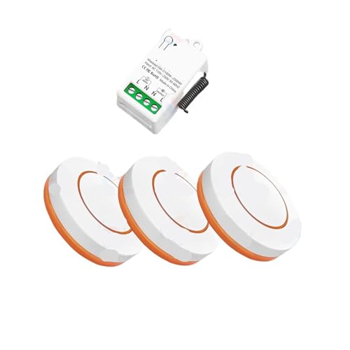 Schalter AC 110V 220V 230V 10A Mini Relais Empfänger Sender(1 Receiver 3 Remote) von YZATCDZG