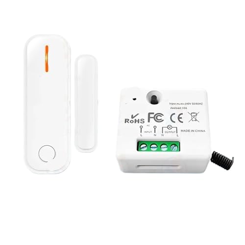 Tür- und Fenstersensor Fensterkontaktschalter AC 110V 220V 230V 10A Relaismodul(1 set) von YZATCDZG