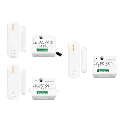 Tür- und Fenstersensor Fensterkontaktschalter AC 110V 220V 230V 10A Relaismodul(3 sets) von YZATCDZG