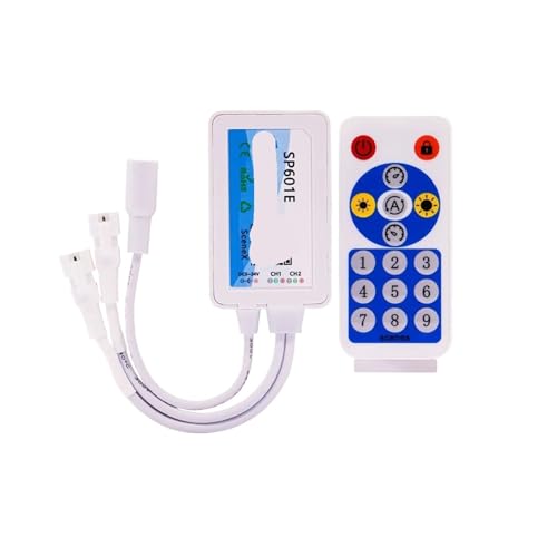 WS2812B WS2811 WS2815 Pixel-LED-Streifen-Controller(SP601E-TWO CH) von YZATCDZG
