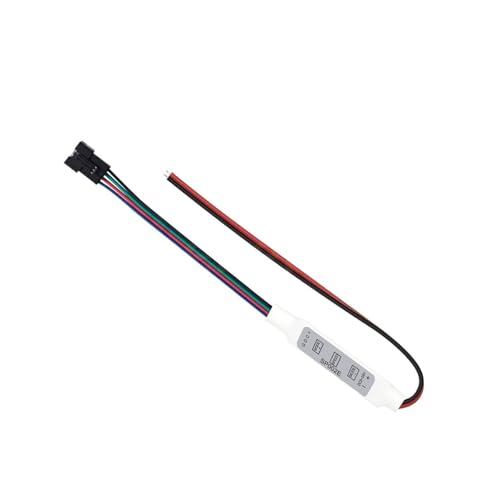 WS2813 WS2815 Pixel-LED-Lichtstreifen-Controller, DC 5 V, 12 V, 24 V, adressierbar, Dual-Signal, 4-poliger Mini-Dimmer, 21 Tasten(Manual - 4Pin) von YZATCDZG