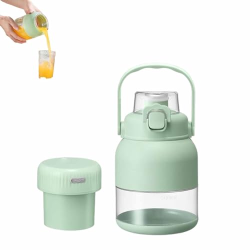 Elektrische Zitruspresse, 794 ml, tragbar, wiederaufladbar, mit Strohhalm und 2 Deckeln, großes Fassungsvermögen, kabelloser Mini-Mixer für frischen Saft, Smoothies und Zitrusfrüchte Elektrische Zitruspresse, 794 ml, tragbar, wiederaufladbar, mit Strohhalm und 2 Deckeln, großes Fassungsvermögen, kabelloser Mini-Mixer für frischen Saft, Smoothies und Zitrusfrüchte von YZBBSH