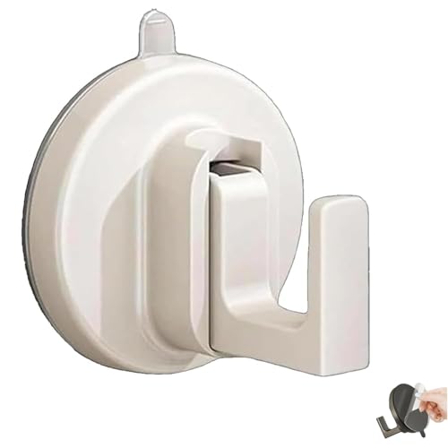 YZBBSH Robuste Saugnäpfe ohne Bohrung, robuste Saugnapfhaken, wasserdicht und wiederverwendbar, für Badezimmer, Küche, Glas, Fliesen, perfekt zum Aufhängen von Kranz und Handtüchern (Weiß, 1 Stück) YZBBSH Robuste Saugnäpfe ohne Bohrung, robuste Saugnapfhaken, wasserdicht und wiederverwendbar, für Badezimmer, Küche, Glas, Fliesen, perfekt zum Aufhängen von Kranz und Handtüchern (Weiß, 1 Stück) von YZBBSH