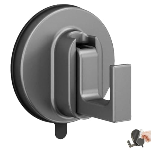 YZBBSH Robuste Saugnäpfe ohne Bohrung, robuste Saugnapfhaken ohne Bohren, wasserdicht und wiederverwendbar für Badezimmer, Küche, Glas, Fliesen, perfekt zum Aufhängen von Kranz und Handtüchern (Grau YZBBSH Robuste Saugnäpfe ohne Bohrung, robuste Saugnapfhaken ohne Bohren, wasserdicht und wiederverwendbar für Badezimmer, Küche, Glas, Fliesen, perfekt zum Aufhängen von Kranz und Handtüchern (Grau von YZBBSH