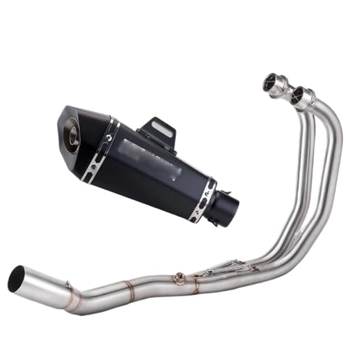 Motorrad Auspuffanlage Schalldämpfer Vorderrohr YZF R3 R25 MT03 Fahrradauspuff(Type-C3) von YZCSYBBF