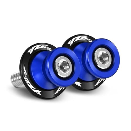 Schwingen-Schiebespulen Für YZF R1 R1M R1S R3 R6 R7 R15 V3 V4 Schwinge Spulen Sliders Motorrad Hinten Swing Arm Stand Schrauben Protector(R1 Blue3) von YZCSYBBF