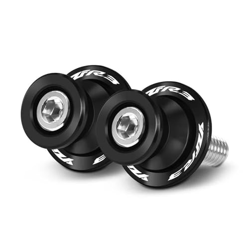 Schwingen-Schiebespulen Für YZF R1 R1M R1S R3 R6 R7 R15 V3 V4 Schwinge Spulen Sliders Motorrad Hinten Swing Arm Stand Schrauben Protector(R3 Black4) von YZCSYBBF