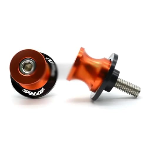 Schwingen-Schiebespulen Motorrad M6 Schwingenspulen Schieberarmständerschrauben YZF R6 / YZF-R6 YZFR6 1999-2024(YZFR6 orange) von YZCSYBBF