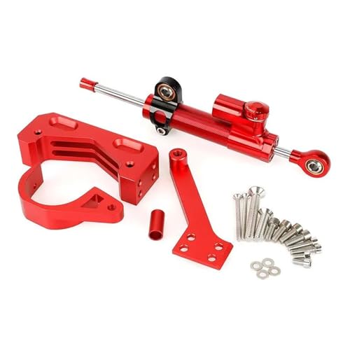 YZCSYBBF Elektrische Roller Lenkung Stabilisator Dämpfer Vorderrad Stoßdämpfer Kit Für Null 10X Stoßdämpfer(Red Set5) von YZCSYBBF