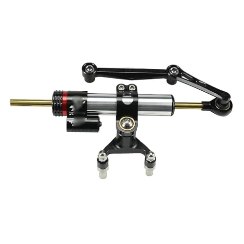 YZCSYBBF Für Ducati Monster 937 Monster 950 2021-2025 Motorrad Stabilisator Lenkung Dämpfer Halterung Kit Stoßdämpfer(Black Kit B4) von YZCSYBBF