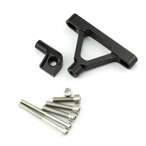 YZCSYBBF Für Kawasaki Für Ninja ZX6R ZX-6R 2007 2008 Motorrad Lenkung Dämpfer Stabilisator Unterstützung Stoßdämpfer(Black Bracket1) von YZCSYBBF