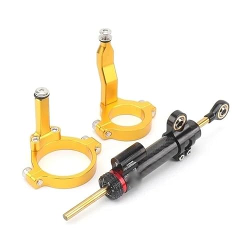 YZCSYBBF Für Kawasaki ZX-4R 2023 ZX-4RR 2023 Motorrad Lenkung Dämpfer Montage Halterung Stoßdämpfer(Khaki7) von YZCSYBBF
