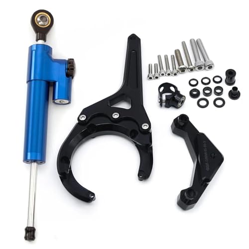 YZCSYBBF Für Suzuki GSX-S1000 GSX-S1000F 2016-2024 Motorrad Lenkung Dämpfer Stabilisator Halterung Kit Stoßdämpfer(Damper n Bracket D1) von YZCSYBBF