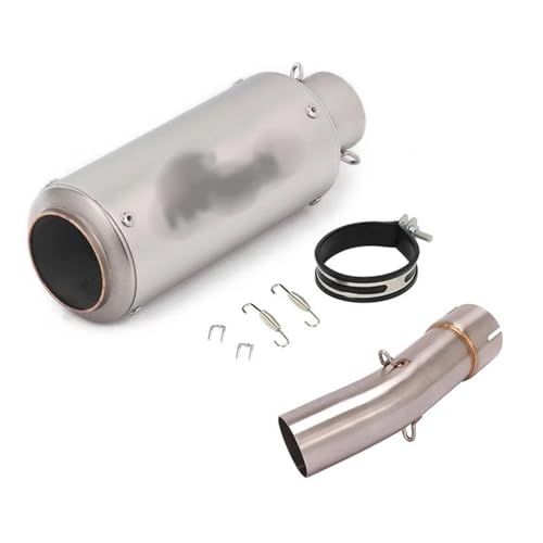 YZCSYBBF Für Suzuki SV650 SV 650 SV650X 2003-2015 Motorrad Auspuff Flucht Ändern Mitte Link Rohr Schalldämpfer Fahrradauspuff(Type D28) von YZCSYBBF