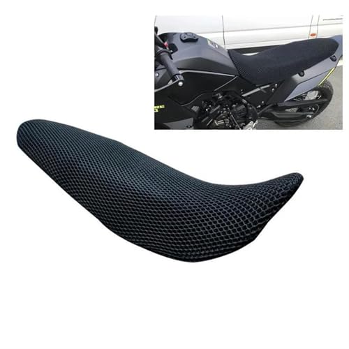 YZCSYBBF Für Tenere 700 T7 T 700 2020 Motorrad Sitz Abdeckung 3D Honeycomb Mesh Kissen Sitz Abdeckung Kühlung Sitzschoner(Full Coverage) von YZCSYBBF