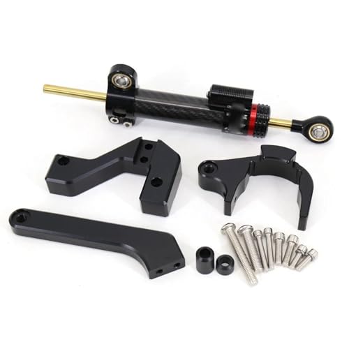 YZCSYBBF Für VSETT 10+ Elektroroller Einstellbarer Richtungsdämpfer Stabilisator Montagesatz Stoßdämpfer(Brown1) von YZCSYBBF