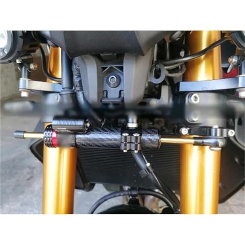 YZCSYBBF MT-09 2021-2025 MT-09 SP 2021-2023 Motorradzubehör Lenkungsstabilisierungsdämpferhalterungssatz Stoßdämpfer(Black 1 Set- A11) von YZCSYBBF