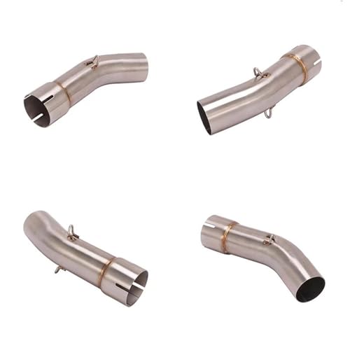 YZCSYBBF Motorrad Auspuff Flucht Ändern Mitte Link Rohr Schalldämpfer Für Suzuki SV650 SV 650 SV650X 2003-2015 Fahrradauspuff(Type A410) von YZCSYBBF