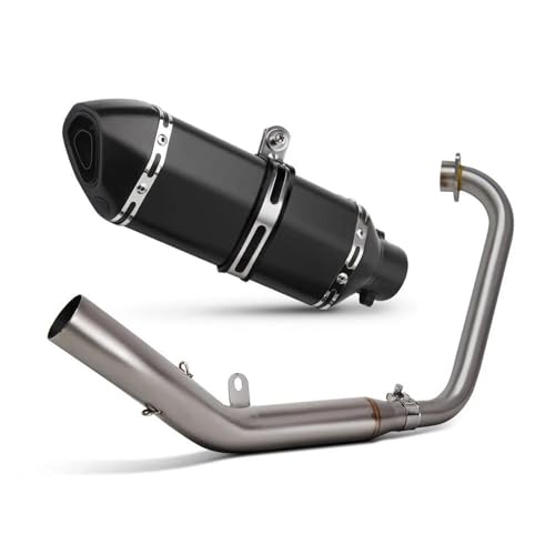 YZCSYBBF Motorrad Auspuff Honeycomb Connect Hexagon Schalldämpfer Für Zontes ZT125 U1 G1 Z1 Z2 2021-2025 Fahrradauspuff(D4 3) von YZCSYBBF