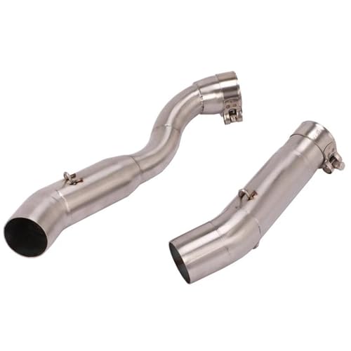 YZCSYBBF Motorrad Auspuff Mittleren Link Rohr Doppel Rohr Für Suzuki GSXR1000 K9 K10 K11 2009-2011 Fahrradauspuff von YZCSYBBF