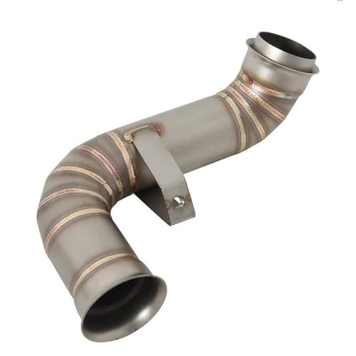 YZCSYBBF Motorrad Auspuff System Schalldämpfer Mittleren Link Rohr Für CFMOTO 800 MT 800MT 800-5A 2021 2022 Fahrradauspuff(Stainless Steel2) von YZCSYBBF