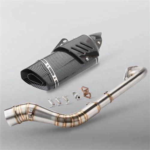 YZCSYBBF Motorrad Auspuff System Vorne Link Rohr NMAX 125 155 NMAX125 NMAX155 2014-2017 Fahrradauspuff(Type-I3) von YZCSYBBF