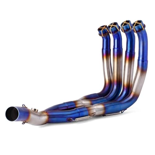 YZCSYBBF Motorrad Auspuffanlage Schalldämpfer Vorderrohr 51MM R6 2006-2016 Fahrradauspuff(Type A1) von YZCSYBBF