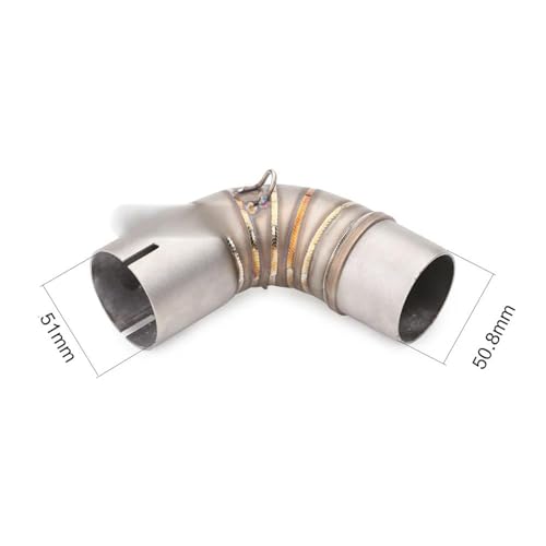 YZCSYBBF Motorrad Auspuffschalldämpfer Mittelverbindungsrohr 1000R CB1000R 2009–2016 Fahrradauspuff von YZCSYBBF