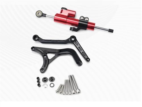 YZCSYBBF Motorrad Lenkung Dämpfer Halterung Für Ducati Multistrada V4 2021- V4S Pikes Peak V4 Grand Tour Stoßdämpfer(Set-Red A6) von YZCSYBBF