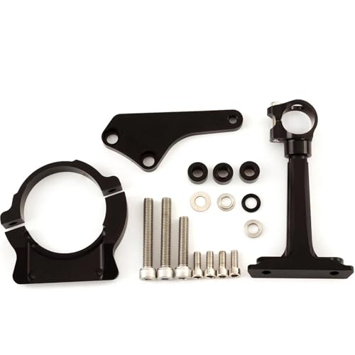 YZCSYBBF Motorrad Lenkungsdämpfer Halterungssatz Für Kawasaki Für Ninja 650R ER-6N ER-6F 2006–2008 Stoßdämpfer(Black Bracket1) von YZCSYBBF