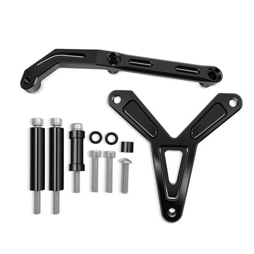 YZCSYBBF Mt09 MT-09 MT09 2021-2024 Einstellbarer Stabilisator Lenkungsdämpfer Halterungssatz Für Motorrad Stoßdämpfer(Black3) von YZCSYBBF