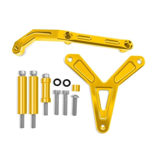 YZCSYBBF Mt09 MT-09 MT09 2021-2024 Einstellbarer Stabilisator Lenkungsdämpfer Halterungssatz Für Motorrad Stoßdämpfer(Gold6) von YZCSYBBF