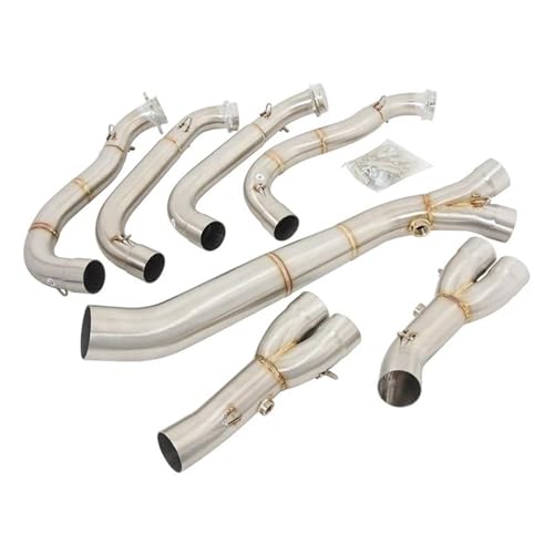 YZCSYBBF S1000RR 2010-2018 S1000R 2015-2018 Motorradauspuff Vorne Mittelverbindungsrohr Komplettsystem Fahrradauspuff(A1) von YZCSYBBF