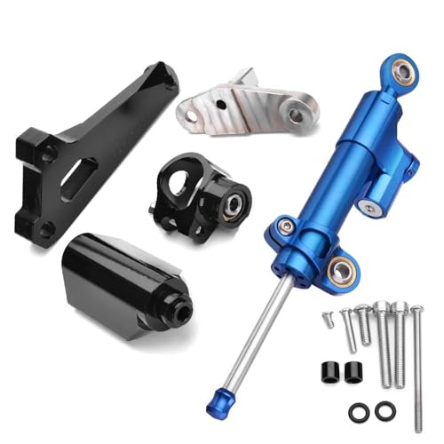 YZCSYBBF S1000RR S1000 RR 2014 2015 Motorrad Dämpfer Lenkung Stabilisieren Montage Halter Kit Stoßdämpfer(Blue7) von YZCSYBBF