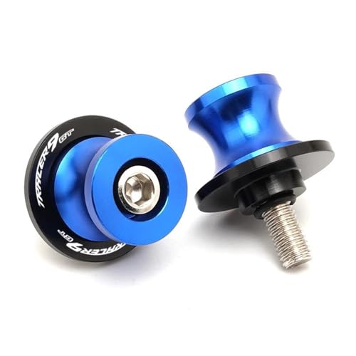 YZCSYBBF Schwingen-Schiebespulen 1 Paar Für Tracer7 Tracer9 Für Tracer 900 700 7 9 Gt Schwinge Spulen Slider Schrauben Stehen 6MM Motorrad Zubehör(Tracer 9GT Blue) von YZCSYBBF
