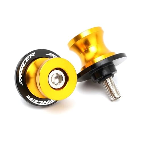 YZCSYBBF Schwingen-Schiebespulen 1 Paar Für Tracer7 Tracer9 Für Tracer 900 700 7 9 Gt Schwinge Spulen Slider Schrauben Stehen 6MM Motorrad Zubehör(Tracer Gold) von YZCSYBBF