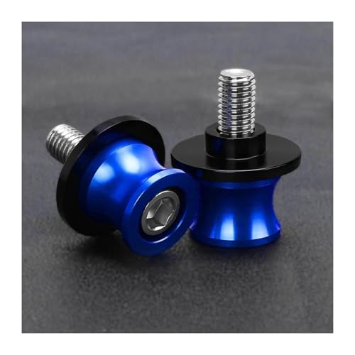 YZCSYBBF Schwingen-Schiebespulen 8MM Motorrad Schwinge Spulen Slider Stand Schrauben FÜR Ducati 1199 1299 899 959 Panigale S SR V4 2012-2025(A Blue M8) von YZCSYBBF