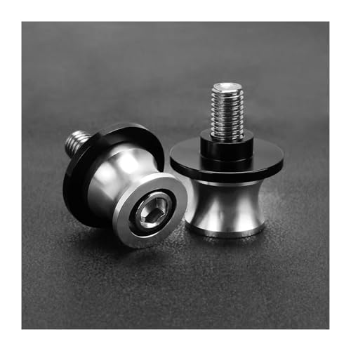 YZCSYBBF Schwingen-Schiebespulen 8MM Motorrad Schwinge Spulen Slider Stand Schrauben FÜR Ducati 1199 1299 899 959 Panigale S SR V4 2012-2025(A Sliver M8) von YZCSYBBF