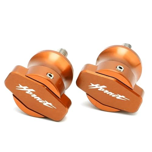 YZCSYBBF Schwingen-Schiebespulen Für CB599 CB600F CB650F CB900F CB919 Hornet 600 900 M8 Motorrad Schwinge Spulen Slider Stand Schrauben(Orange) von YZCSYBBF