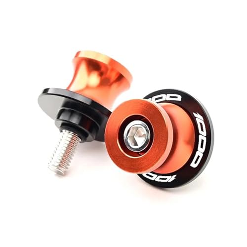 YZCSYBBF Schwingen-Schiebespulen Für Kawasaki Z1000 Z 1000R 2015-2020 Motorrad 10MM Schrauben Schwinge Spulen Slider Stand Schrauben(Orange) von YZCSYBBF