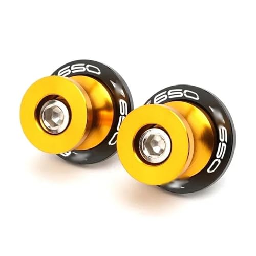 YZCSYBBF Schwingen-Schiebespulen Für Kawasaki Z650 Z750 Z900 Z1000 Schwinge Spulen Sliders Stand Schrauben CNC Zubehör M8 Schrauben Motorrad(Z650 Gold) von YZCSYBBF