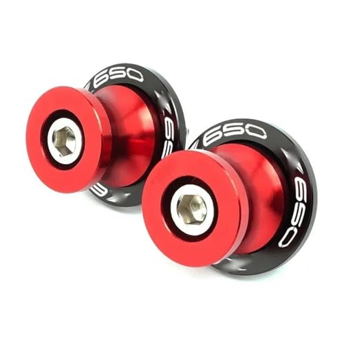 YZCSYBBF Schwingen-Schiebespulen Für Kawasaki Z650 Z750 Z900 Z1000 Schwinge Spulen Sliders Stand Schrauben CNC Zubehör M8 Schrauben Motorrad(Z650 Red) von YZCSYBBF