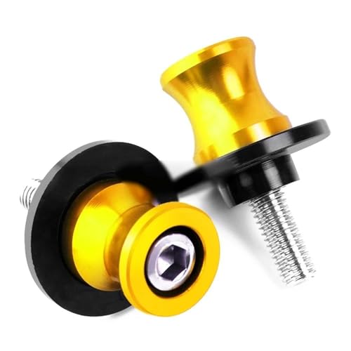 YZCSYBBF Schwingen-Schiebespulen Für Suzuki GSXR 600 750 1000 GSX R 600 750 1000 1998-2022 Motorrad M8 Schwinge Spulen Slider Stand Schraube(Gold) von YZCSYBBF