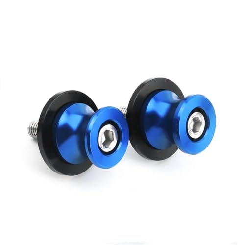 YZCSYBBF Schwingen-Schiebespulen Für XSR700 XSR900 XSR155 XSR 700 900 2020-2025 Motorrad Schwinge Spool Slider Stand Schraube 6MM(Blue) von YZCSYBBF