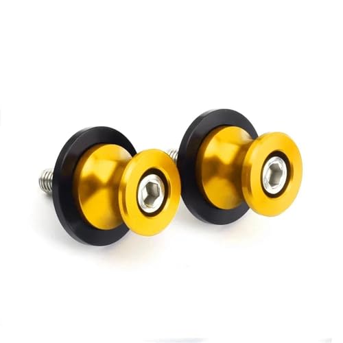 YZCSYBBF Schwingen-Schiebespulen Für XSR700 XSR900 XSR155 XSR 700 900 2020-2025 Motorrad Schwinge Spool Slider Stand Schraube 6MM(Gold) von YZCSYBBF