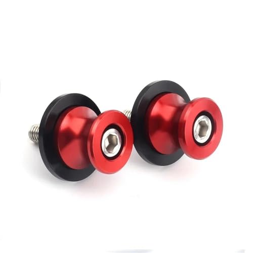 YZCSYBBF Schwingen-Schiebespulen Für XSR700 XSR900 XSR155 XSR 700 900 2020-2025 Motorrad Schwinge Spool Slider Stand Schraube 6MM(Red) von YZCSYBBF