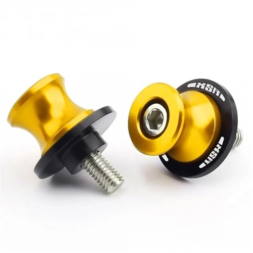 YZCSYBBF Schwingen-Schiebespulen Für XSR700 XSR900 XSR155 XSR 700 900 2020-2025 Motorrad Schwinge Spool Slider Stand Schraube 6MM(XSR Gold) von YZCSYBBF