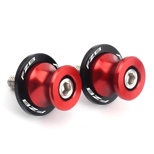 YZCSYBBF Schwingen-Schiebespulen M6 Schrauben Für FZ1 2006-2015 FZ8 2010-2018 FZ6 NS 2004-2016 Motorrad Stand Schraube Sliders CNC Schwinge Spulen(Red FZ8) von YZCSYBBF